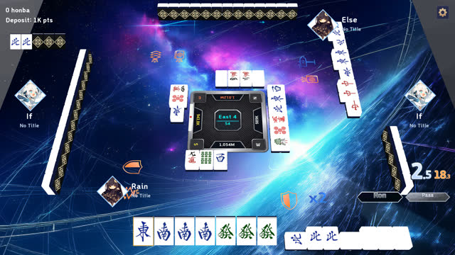 A tense hand near the end of East round