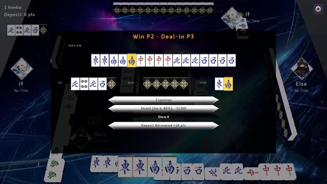 Win result screen with augment effects